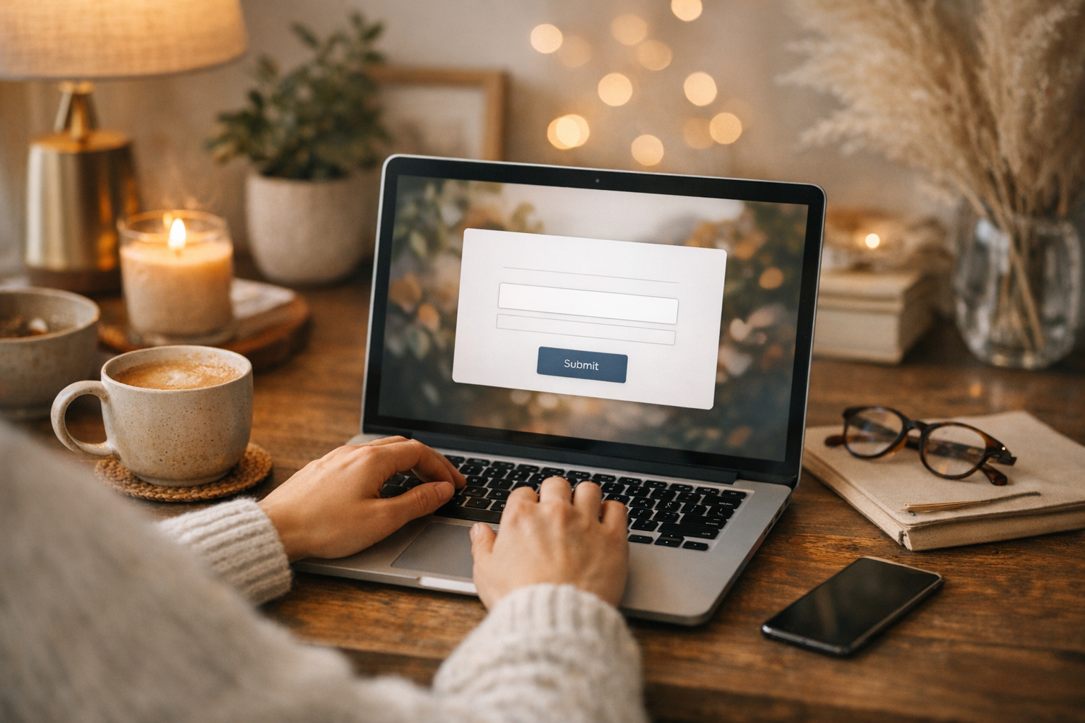 Debrecen street at dusk