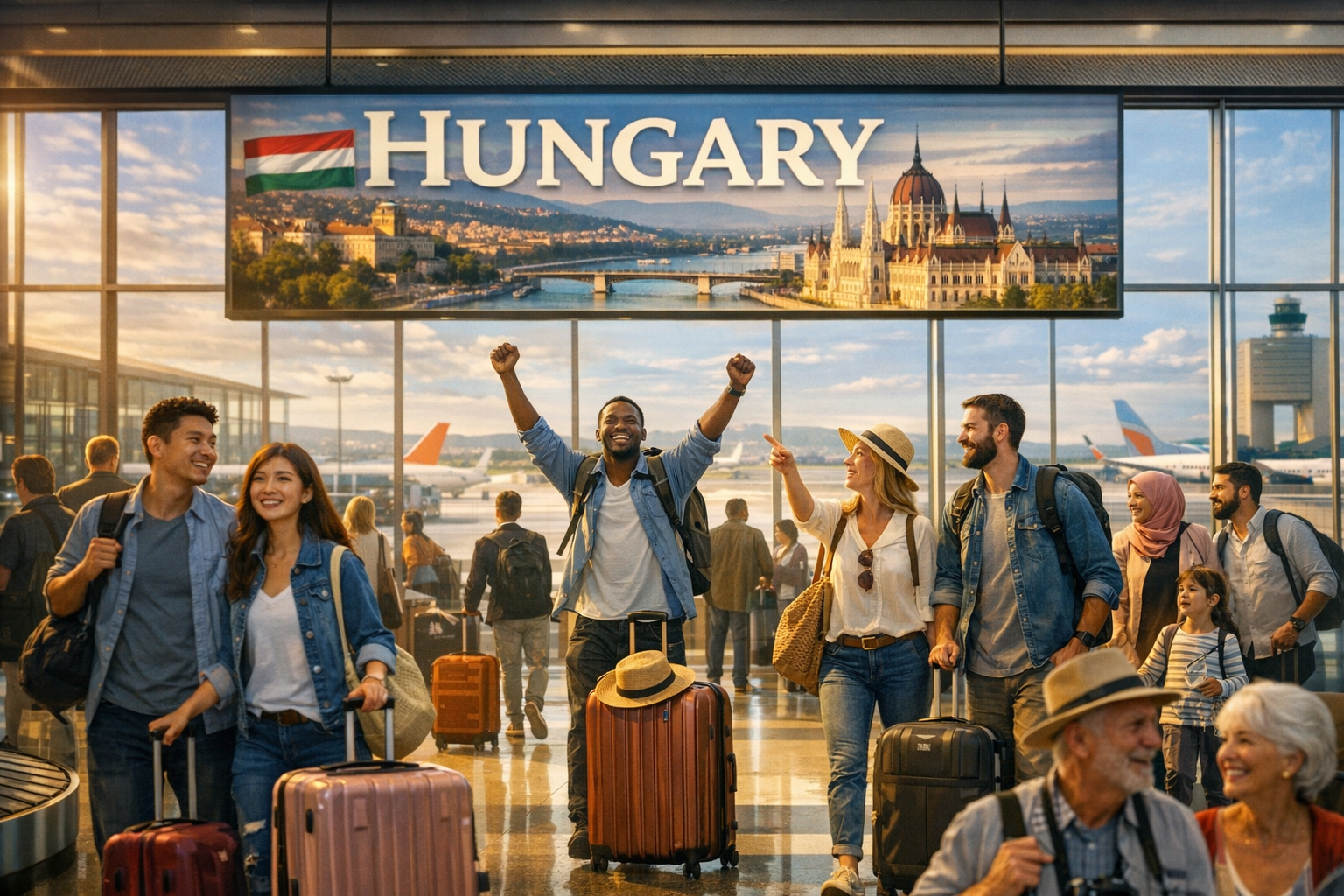 Arrival at Keleti railway station in Budapest