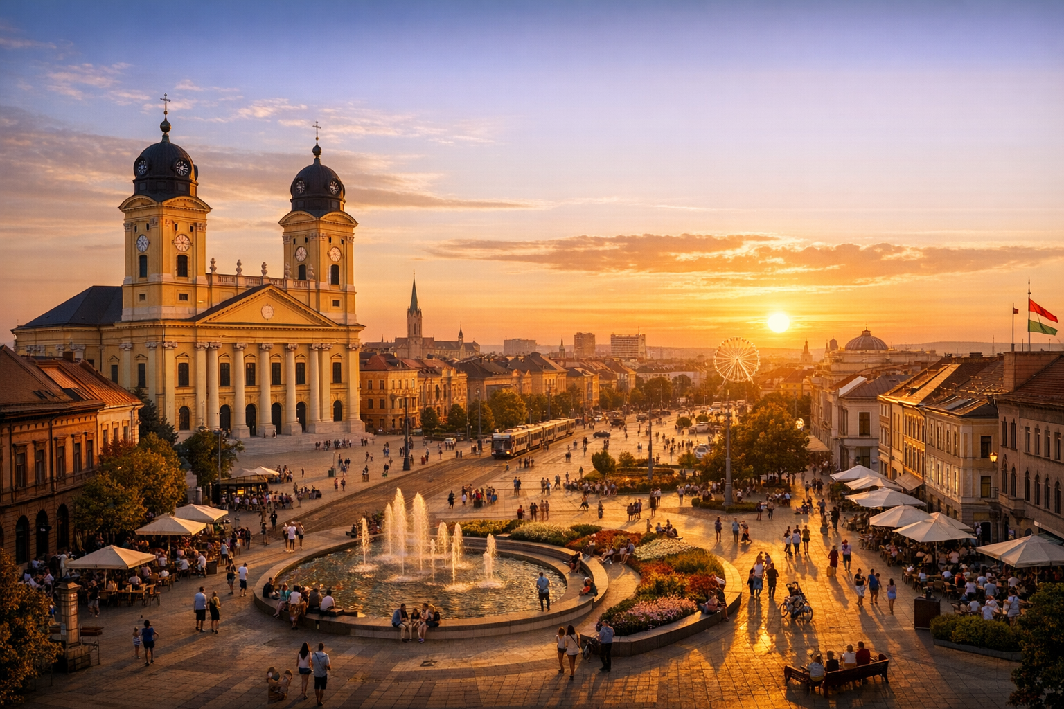 Flower Carnival parade in Debrecen