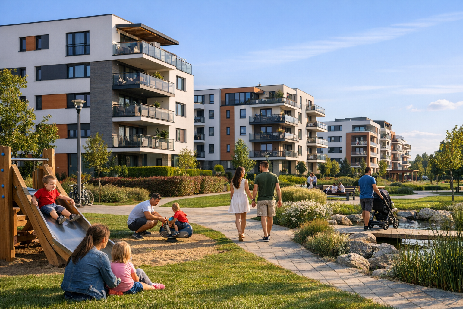 Residential blocks in Tócóskert