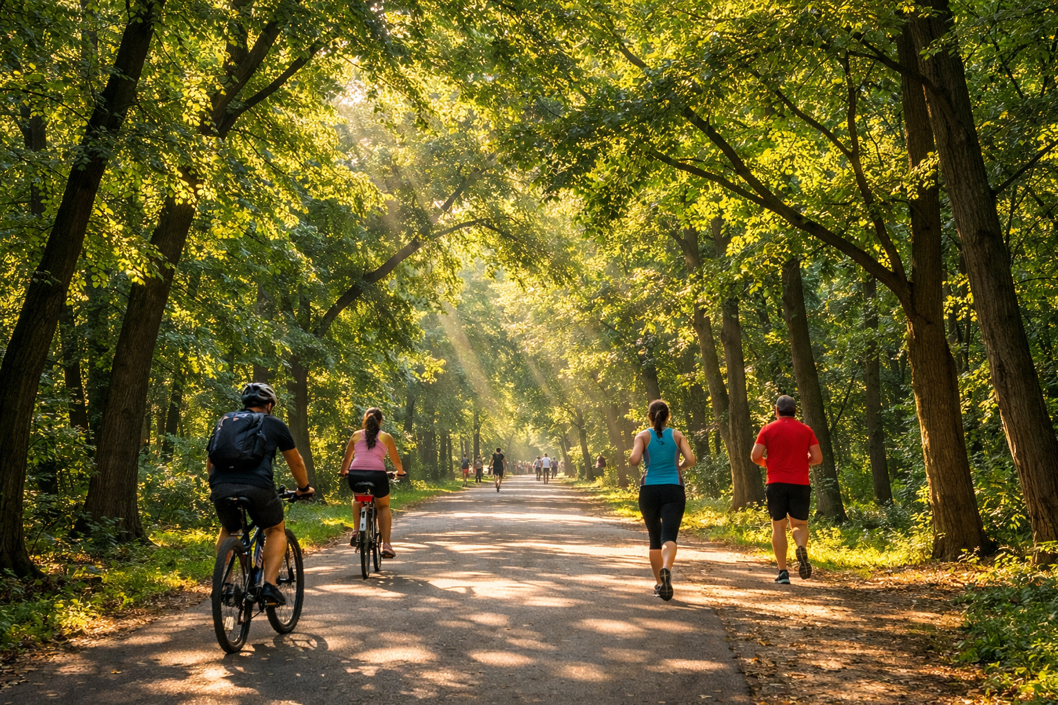 Tree-lined path in Nagyerdő